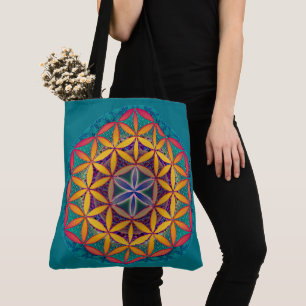 Bolsa Tote Flor da Vida Mandala
