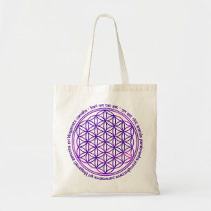 Bolsa Tote Flor Da Vida - Moola Mantra - Violeta