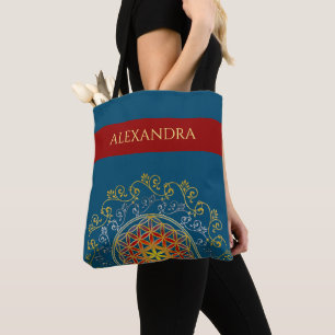 Bolsa Tote Flor Da Vida - Vintage Ornament Mandala 1