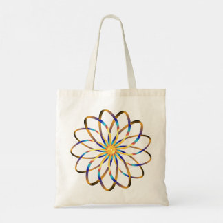 Bolsa Tote flor de abstrato blu