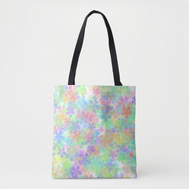 Bolsa Tote Flor de Abstrato Floral Ombro de Modelo moderno (Frente)