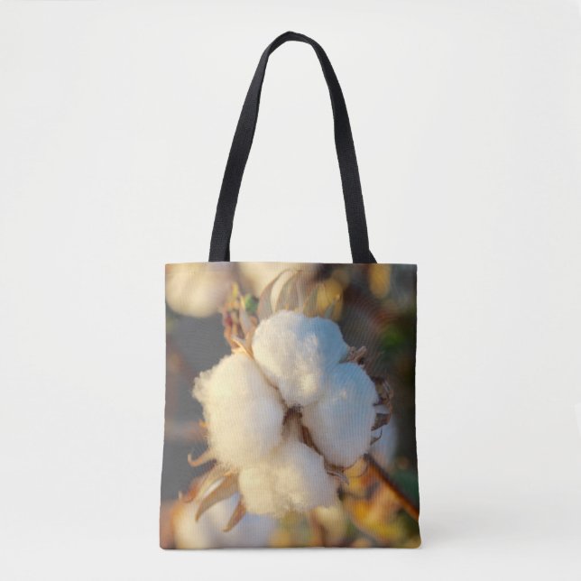 Bolsa Tote Flor de Algodão (Frente)