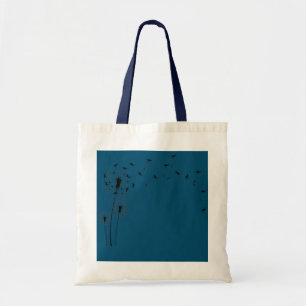 Bolsa Tote Flor de Animal Planta Dente-de-leão Canguru