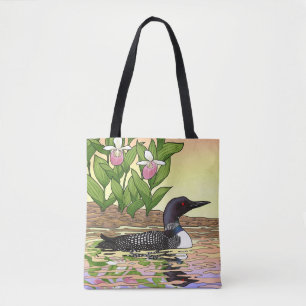 Bolsa Tote Flor de Ave do Estado do MN Flor de Boca