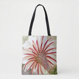 Bolsa Tote Flor de cacto florescente à noite