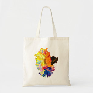Bolsa Tote Flor de cor aquosa do craveiro colorida