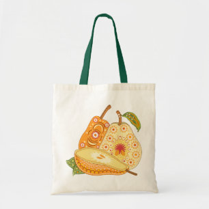 Bolsa Tote Flor de fruta Legal Girassol Girassol