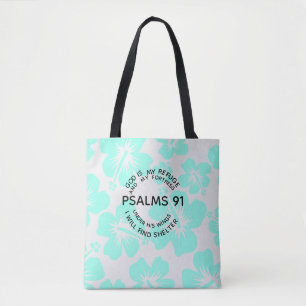 Bolsa Tote Flor de hortelã salmos 91