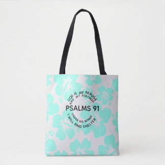 Bolsa Tote Flor de hortelã salmos 91