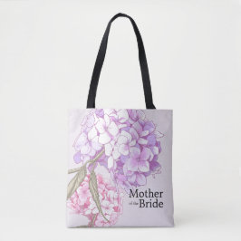 Bolsa Tote Flor de Hortênsia Mãe da Noiva Personalizada