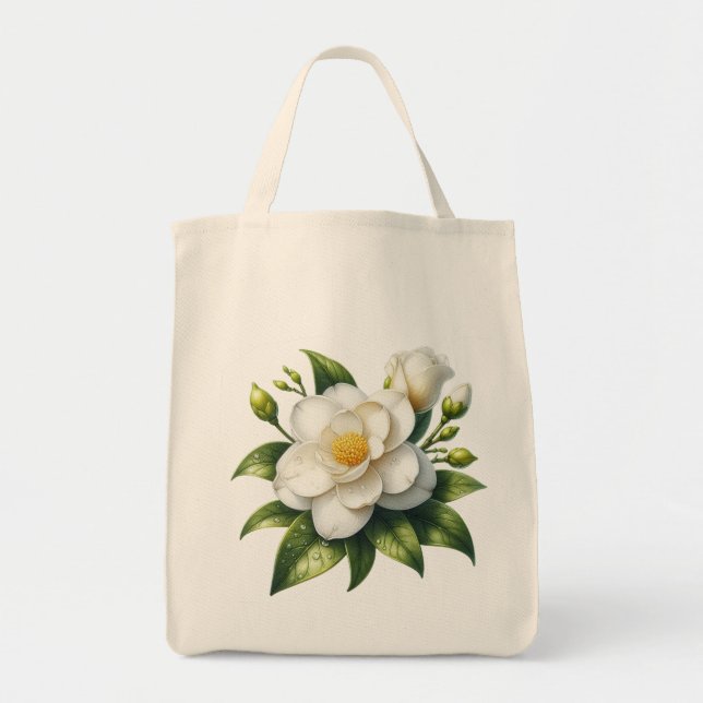Bolsa Tote Flor de jardinia (Frente)