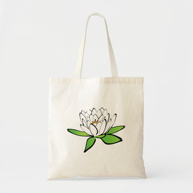 Bolsa Tote Flor de Lotus (Frente)