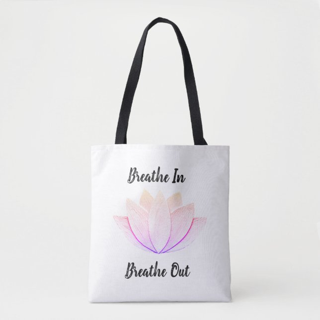 Bolsa Tote Flor de Lotus (Frente)