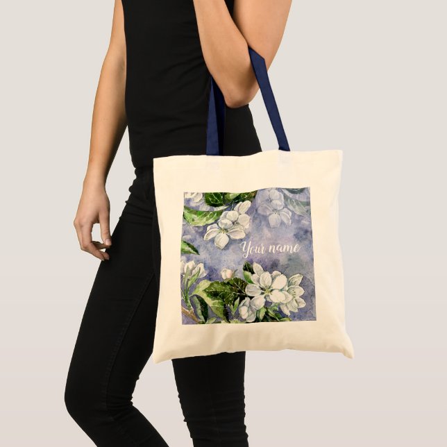 Bolsa Tote Flor de maçã (Frente (produto))