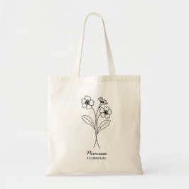 Bolsa Tote Flor de Nascimento de Fevereiro | Prímula
