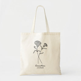 Bolsa Tote Flor de Nascimento de Janeiro | Cravo