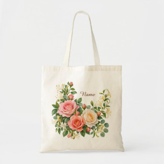 Bolsa Tote Flor de Nascimento de Junho Rosa & Madressilva