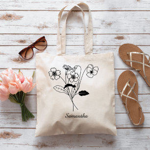 Bolsa Tote Flor de Nascimento Personalizada com Proposta de N