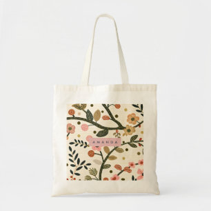 Bolsa Tote Flor de Outono Retro Caprichosa Personalizada