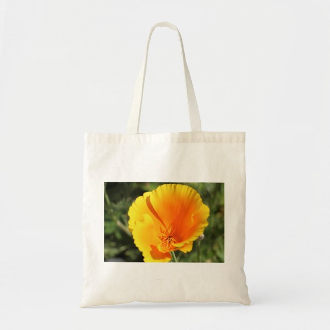 Bolsa Tote Flor de papoila da Califórnia (Frente)
