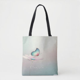 Bolsa Tote Flor de Pastel e Saco de Toque Personalizado da Bo