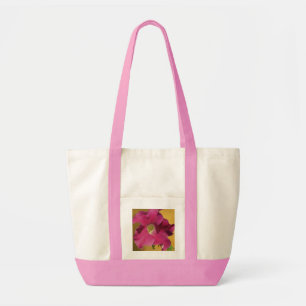Bolsa Tote Flor de petúnia rosa brilhante