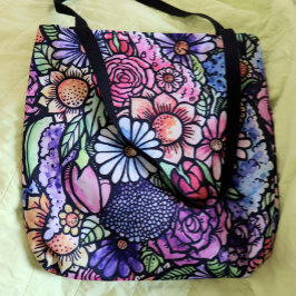 Bolsa Tote Flor de Primavera do Buquê