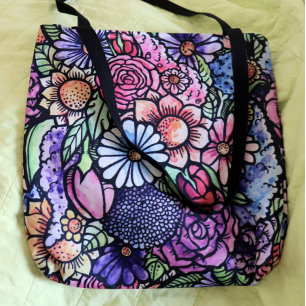 Bolsa Tote Flor de Primavera do Buquê Floral