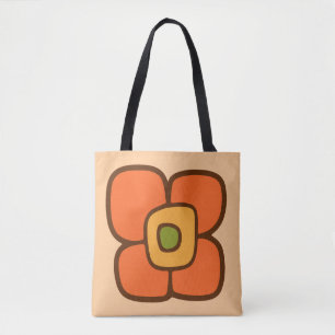 Bolsa Tote Flor de Primavera Retro