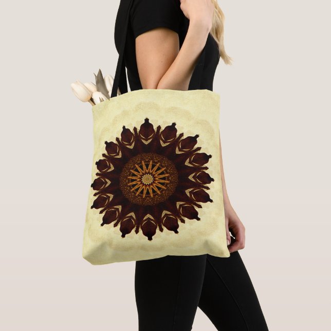 Bolsa Tote Flor de Queda Mandala..... (Close Up)