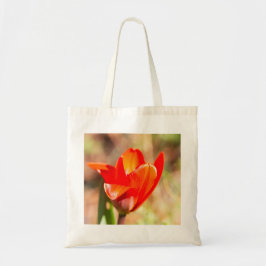 Bolsa Tote Flor de Tulipas Vermelhas