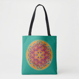 Bolsa Tote Flor De Vida / Blume des Lebens - Botão III