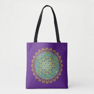 Bolsa Tote Flor De Vida / Blume des Lebens - Botão V