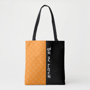 Bolsa Tote Flor de Vida / Blume des Lebens - Cor de laranja p