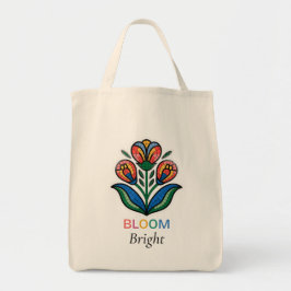 Bolsa Tote Flor Desabrocha Brilhante