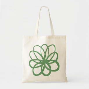 Bolsa Tote Flor Espontaniana - Verde do Exército