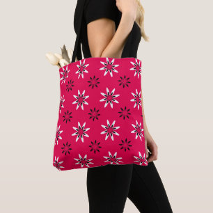 Bolsa Tote Flor Estrela Branca