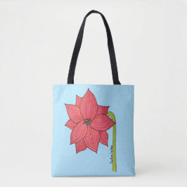 Bolsa Tote Flor Estrela Vermelha