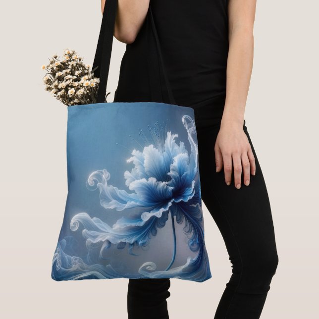 Bolsa Tote Flor Fantasia Azul Fancy (Close Up)
