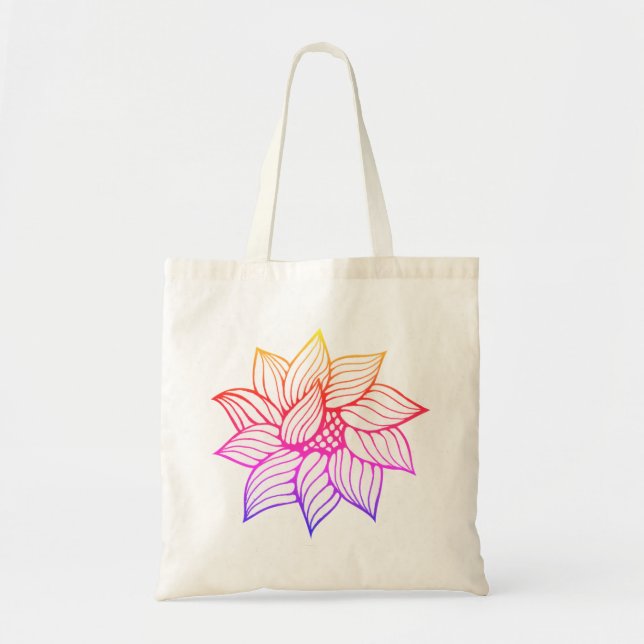 Bolsa Tote Flor feliz (Frente)