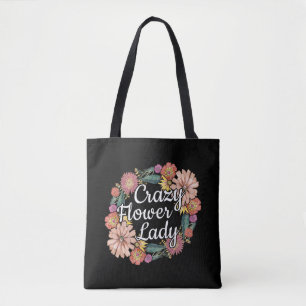 Bolsa Tote Flor Louca - Zinnia Gardener