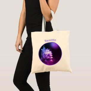 Bolsa Tote Flor Na Ponta De Cor Solar Personalizada