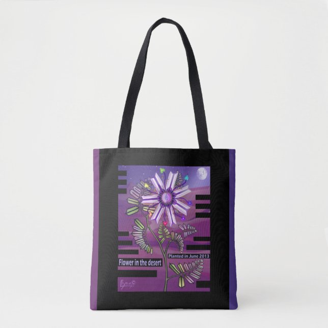 Bolsa Tote Flor no deserto (Frente)