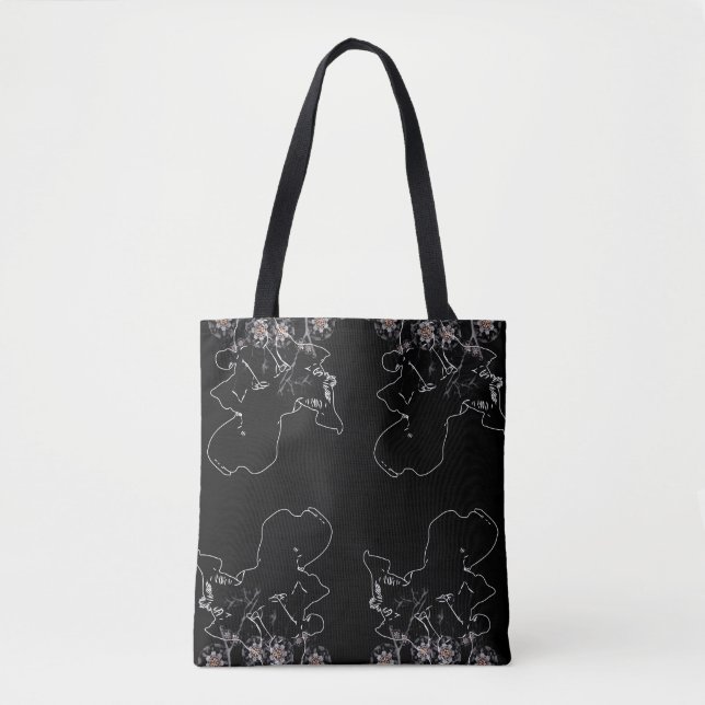 Bolsa Tote Flor noturno (Frente)