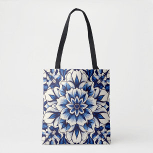 bolsa tote flor real