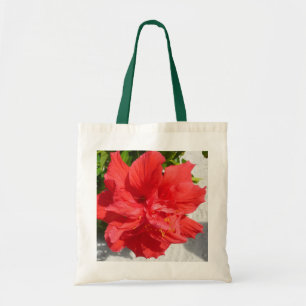 Bolsa Tote Flor Red Double Hibiscus