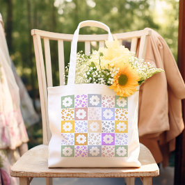 Bolsa Tote Flor retrorreflector verificado