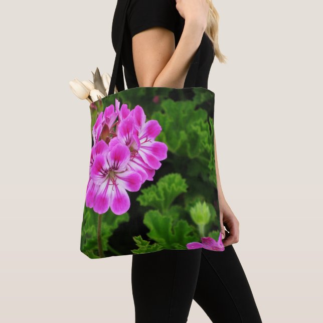 Bolsa Tote Flor Rosa - (Close Up)