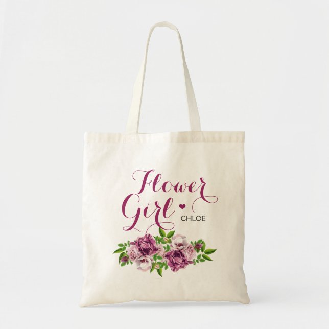 Bolsa Tote Flor Rosa (Frente)