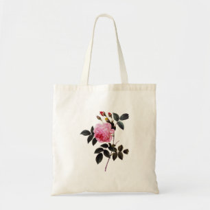 Bolsa Tote Flor rosa rosa, Pierre Joseph Redouté